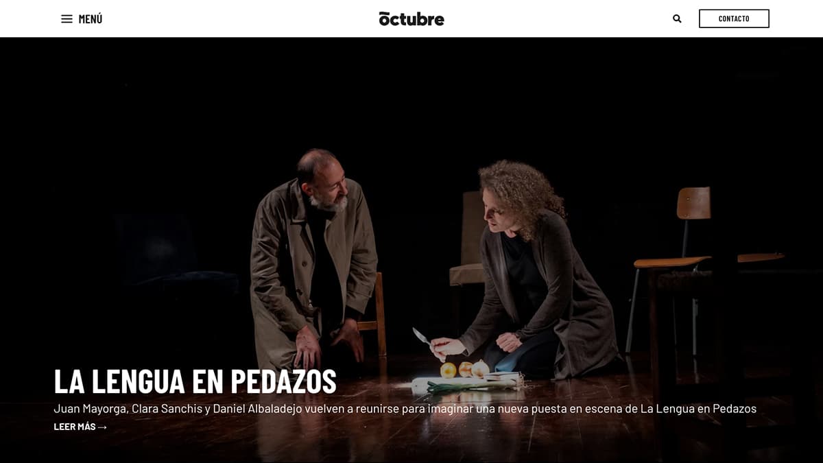 Página de inicio Octubre Producciones