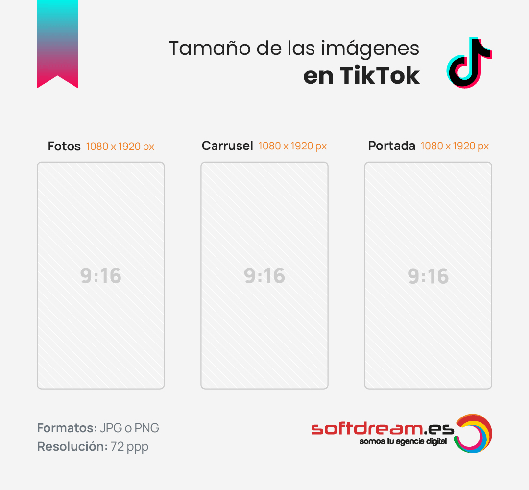 Tamaño y formato de TikTok en 2026